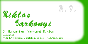 miklos varkonyi business card